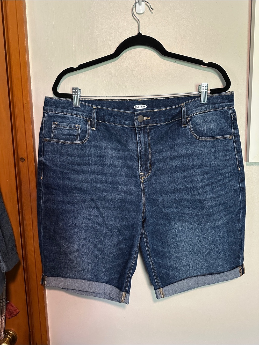 Old Navy Blue Denim Bermuda Shorts